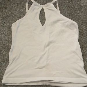 White Halter Top